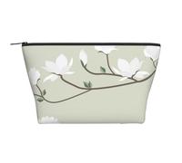 Flores Blancas Primavera, Bolsa de artículos de tocador Bolsa de Maquillaje Bolsa de cosméticos Bolsa de artículos de tocador de Viaje portátil