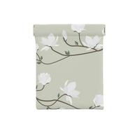 Flores Blancas Primavera, Squeeze Top Wallet Bolsa de Almacenamiento para Mujer Monedero pequeño Bolsa de Cambio