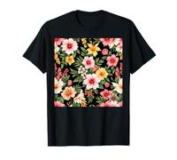 Flores Boho Coloridas, Para Mujeres Niñas Arte Floral Camiseta