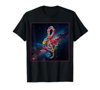 Flores clave de sol galaxia espacio espacio universo vía láctea Camiseta