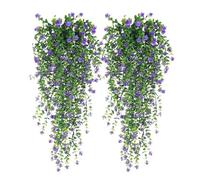 Flores Colgantes Artificiales | Bouquet De Flores Falsos - Plantas De Vid Choque | Guirnalda De Rosas Falsas | Flor Artificial Para La Sala De La Pared De La Pared De Bodas Interiores Al Aire Libre