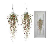 Flores Colgantes Artificiales | Bouquet De Flores Falsos - Plantas De Vid Choque | Guirnalda De Rosas Falsas | Flor Artificial Para La Sala De La Pared De La Pared De Bodas Interiores Al Aire Libre