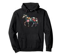 Flores Coloridas Caballos Salvajes Hombres Caballos Equitación Sudadera con Capucha