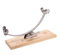 Flores Cortés 17923 - Jamonero inoxidable con sistema balancin y base madera