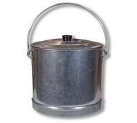 Flores Cortés - Cubo galv Basura con Tapa 350x400 (40l)