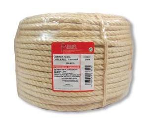 Flores Cortés - Cuerda sisal cableada 10 mm. 50 metros