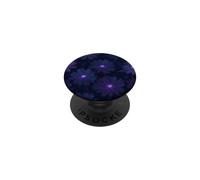Flores Cosmos Púrpura Patrón Floral Botánico Oscuro PopSockets PopGrip Adhesivo