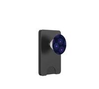 Flores Cosmos Púrpura Patrón Floral Botánico Oscuro PopSockets PopWallet para MagSafe