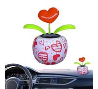 flores danzantes del sol linda decoración floral que sacude la cabeza flores de energía solar decoraciones de colores para jarrones decoraciones de coche florales figuras danzantes solares adornos