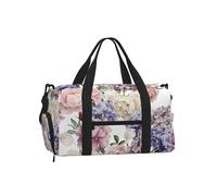 Flores de Acuarela Floral,Bolso Deportivo Bandolera de Mano, Bolsa de Deporte, Bolsa de Viaje de Gran Capacidad para Mujeres y Hombres.