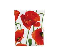 Flores de Amapola roja, Squeeze Top Wallet Bolsa de Almacenamiento para Mujer Monedero pequeño Bolsa de Cambio