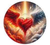 Flores de Amor 1000 Pieza Rompecabezas Juegos De Puzzle Creativo Rompecabezas Circulares Juego De Desafío Único para Regalos De Viaje, Presente 1000pcs (67.5x67.5cm)