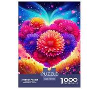 Flores de Amor 1000 Piezas Rompecabezas Juego De Familia Impresionante Puzzle Bonita Decoración Rompecabezas para Regalos De Viaje, Presente 70x50cm/1000pcs
