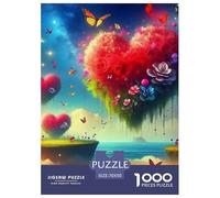 Flores de Amor 1000 Piezas Rompecabezas Juego De Familia Impresionante Puzzle Desafío De Color para Regalos De Viaje, Presente 70x50cm/1000pcs