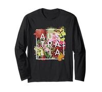 Flores de Australia Word Art - Australian Pride Manga Larga