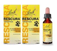 Flores de Bach Original BACH RESCURA Pets 2 x 10 ml | Mezcla de flores de Bach para animales | Original según Dr. Edward Bach | anteriormente Rescue