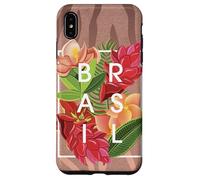 Flores de Brasil Word Art - Orgullo brasileño Carcasa para iPhone XS MAX