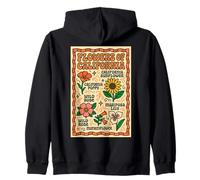 Flores de California Retro Wildflower Botanical Design Sudadera con Capucha