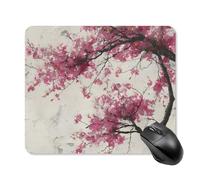 Flores De Cerezas Estilo WABI Sabi Alfombrilla De Ratón Antideslizante Alfombrillas De Mouse Pequeña Alfombrilla para Ratón para Hogar Computadora Ordenador 25X30Cm