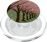 Flores de Cerezo Que Caen, diseño Tranquilo de Sakura Pathway PopSockets PopGrip para MagSafe