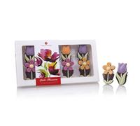 Flores de chocolate - Chocolate negro | Tulipanes y margaritas | Presente | Idea de regalo | Cumpleaños | Mujeres | Mujer | Chica | Adulto | Niño | Mamá | Día de la Madre | Día de San Valentín
