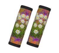 Flores de edelweiss suizas, 2 piezas de fundas para asas de equipaje, cubiertas suaves y cómodas para asas de equipaje. Etiqueta para equipaje.