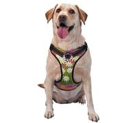 Flores de Edelweiss suizas,Arnés para Mascotas, arnés Reflectante Ajustable para Perros,L