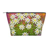 Flores de Edelweiss suizas, Bolsa de artículos de tocador Bolsa de Maquillaje Bolsa de cosméticos Bolsa de artículos de tocador de Viaje portátil