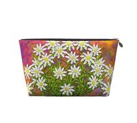 Flores de Edelweiss suizas, Bolsa de artículos de tocador Bolsa de Maquillaje Bolsa de cosméticos Bolsa de artículos de tocador de Viaje portátil