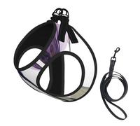 Flores de Esperanza de Color púrpura Lavanda,Arnés para Mascotas, arnés Reflectante Ajustable para Perros,S