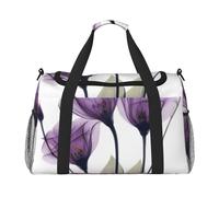 Flores de Esperanza de Color púrpura Lavanda,Bolsas Deportivas, Bolsos de Viaje Deportivos Cruzados de Mano, Bolsas de Viaje de Gran Capacidad para Mujeres y Hombres.
