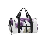 Flores de Esperanza de Color púrpura Lavanda,Bolso Deportivo Bandolera de Mano, Bolsa de Deporte, Bolsa de Viaje de Gran Capacidad para Mujeres y Hombres.