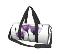 Flores De Esperanza Púrpura Lavanda, Bolsa de Viaje de Gran Capacidad, Bolso Redondo, Bolsa de Viaje Deportiva, Bolsa de Mano, Bolsa de Fitness