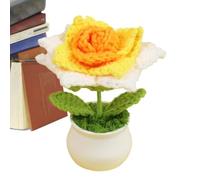 Flores De Ganchillo,Flores De Ganchillo Rosas de hechas a mano Plantas en