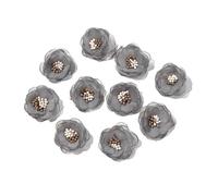 flores de gasa, 20 piezas de 3 cm, mini apliques flores gasa suave, costura for diadema, tela rosas for manualidades, horquilla for, corona bricolaje, decoración del jardín hogar(Color 8)