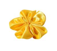 Flores de gasa, flores tela, 20 unidades 3,8 cm satén artificial for diadema niña, accesorios for el cabello, tocados, manualidades, coronas, decoración del hogar y jardín(Yellow)
