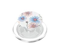 Flores de jardín de Margaritas Azules Suaves Florales PopSockets PopGrip para MagSafe