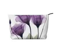 Flores de la Esperanza Color Lavanda púrpura,Neceser de Pana, Neceser de Maquillaje portátil, Neceser de Viaje