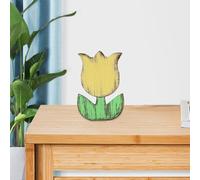 Flores de Madera | Pieza Maestría Primavera para Mesas - Decoración Floral de Granja para Estantería, Oficina o Mesa