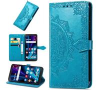 Flores de Mandala Funda para Huawei Enjoy 10 Plus, Soporte, Cierre magnético Cover, Ranura para Tarjeta Wallet Case para Huawei Enjoy 10 Plus-04