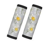 Flores de manzanilla, 2 piezas de fundas para asas de equipaje, cubiertas suaves y cómodas para asas de equipaje. Etiqueta para equipaje.
