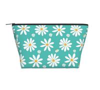 Flores de Margarita Blanca, Bolsa de artículos de tocador Bolsa de Maquillaje Bolsa de cosméticos Bolsa de artículos de tocador de Viaje portátil