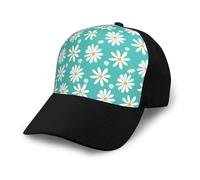 Flores de Margarita Blanca,Gorra de béisbol clásica Ajustable, Gorra de papá, Gorra de Camionero Unisex.