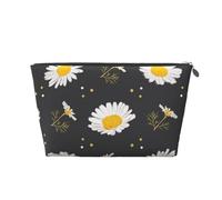 Flores de Margarita, Bolsa de artículos de tocador Bolsa de Maquillaje Bolsa de cosméticos Bolsa de artículos de tocador de Viaje portátil