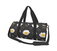Flores de Margarita, Bolsa de Viaje de Gran Capacidad, Bolso Redondo, Bolsa de Viaje Deportiva, Bolsa de Mano, Bolsa de Fitness