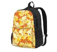 Flores de naranjo,Mochila con bolsillos, mochila informal para el día a día, resistente al agua, ideal para la escuela, viajes
