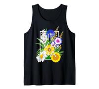Flores de Nevada Word Art - Orgullo del Estado de Nevada Camiseta sin Mangas