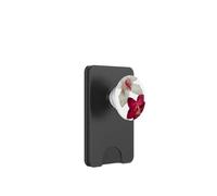 Flores de orquídeas rojas y blancas para verano PopSockets PopWallet para MagSafe