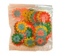 Flores de papel rubíes de papel artesanales para decoraciones de Pascua Paquete de 100 unidades (diámetro 8/9)