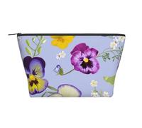 Flores de Pensamiento, Bolsa de artículos de tocador Bolsa de Maquillaje Bolsa de cosméticos Bolsa de artículos de tocador de Viaje portátil